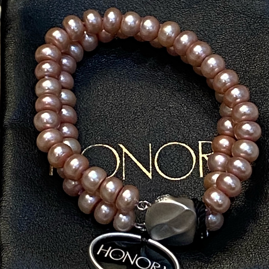 New Honora Pink Double Strand Freshwater Pearl Bracelet 60$
